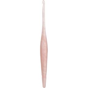Divit Shilp Alpha Ergonomic Handle Crochet Hooks | Handcrafted 7’’ Resin Crochet Hook Knitting Needle, Craft Yarn Weave | Best Gift! (Cream, 4 mm)