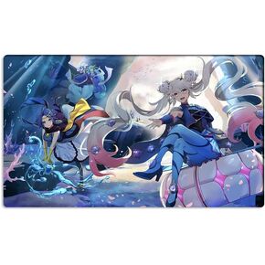 حصيرة لعب بطاقات التداول الجديدة Mlikemat Duel Playmat Marincess TCG CCG مع مناطق + حقيبة مجانية (ZD039-557-A-مع مناطق) in Kuwait