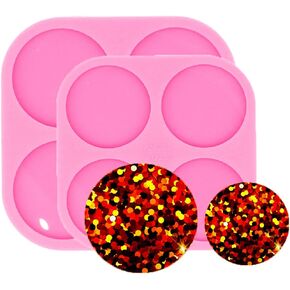 Super Glossy Resin Mold Phone Grip Epoxy Molds, Silicone Molds for Badge Reel DIY Telephone Stands Design (YMDY0533+DY0533)