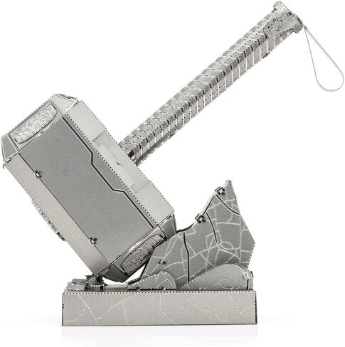 Metal Earth Fascinations Marvel Mjolnir Thor's Hammer 3D Metal Model Kit Bundle with Tweezers in Saudi Arabia