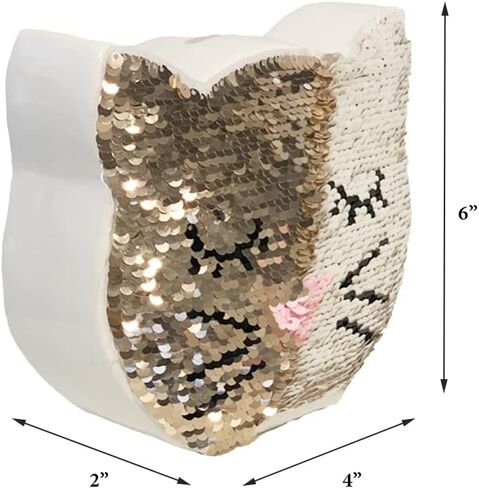 لعبة كات بيجي بنك مع ترتر قلاب قابل للعكس - نقود معدنية للبنات مع سدادة مطاطية in Kuwait