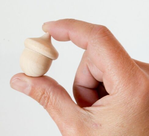 مجموعة عد وفرز البلوط الخشبي - مجموعة خشبية غير مكتملة مكونة من 20 بلوط و6 اوعية in Kuwait