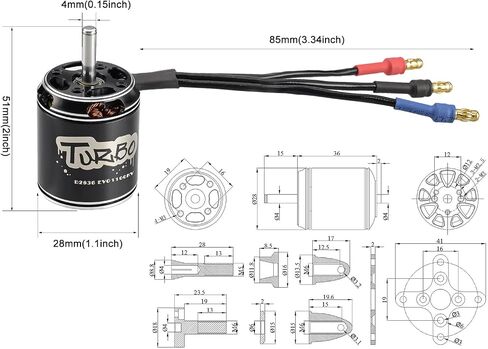 FLASH HOBBY D2836EVO 2217 RC محرك بدون فرشاة 850KV محركات خارجية كهربائية للطائرات بدون طيار متعددة المروحيات RC طائرة هليكوبتر ثابتة الجناح in Kuwait