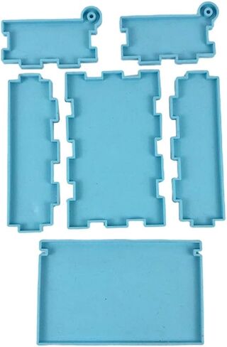 قالب راتنج صندوق تخزين الدومينو من تيوال ، صندوق سيليكون من دومينو لصب الراتينج ، علبة تخزين مجوهرات الدومينو حامل قالب لصنع الحرف اليدوية اليدوية ، قالب الدومينو لصنع الحرف اليدوية ، تزيين المنزل in Kuwait