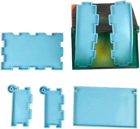 قالب راتنج صندوق تخزين الدومينو من تيوال ، صندوق سيليكون من دومينو لصب الراتينج ، علبة تخزين مجوهرات الدومينو حامل قالب لصنع الحرف اليدوية اليدوية ، قالب الدومينو لصنع الحرف اليدوية ، تزيين المنزل in Kuwait