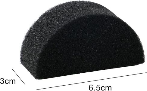 إسفنجة طلاء الوجه من بوويتزكي، إسفنجة طلاء الوجه نصف قمر سوداء عالية 12 قطعة للأعمال الفنية وطلاء الجسم (24 قطعة) in Kuwait