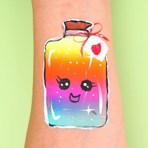 إسفنجة طلاء الوجه من بوويتزكي، إسفنجة طلاء الوجه نصف قمر سوداء عالية 12 قطعة للأعمال الفنية وطلاء الجسم (24 قطعة) in Kuwait