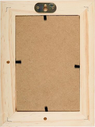 مجموعة لوحات فنية بإطار صور، مجموعة الفنون والحرف اليدوية، 3 إطارات صور خشبية صلبة غير مكتملة (6 × 4 صور) مع أوتاد خشبية وقوف، طلاء أكريليك، طلاء براق، فرش طلاء، وعيون جوجلي in Kuwait