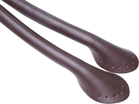 Wento Pair 20'' Genuine Leather Purses Straps with Ear Shape End,Punch Hole Ready,Real Leather Bag Handles,Replacement Purse Straps,Handbag Bag Wallet Straps WT0003 (20, Beige) in Kuwait