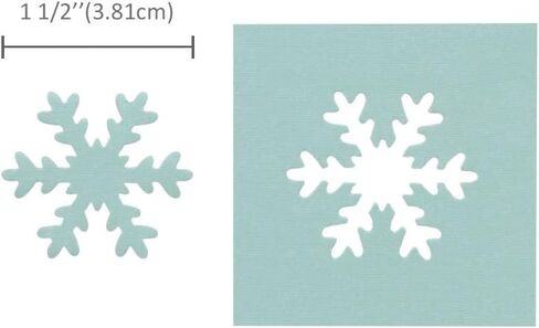 Bira Craft 1.5 inch Snowflake Punch, Christmas Punch, Lever Action Craft Punch for Paper Crafting Scrapbooking in Saudi Arabia