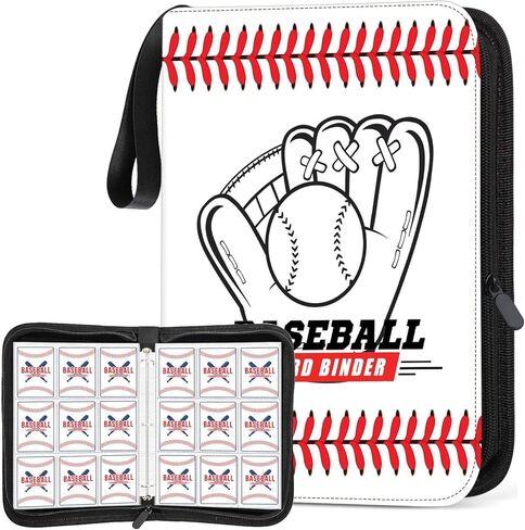 720 جيبًا مع حافظة بطاقات التداول، 9 جيوب حامل بطاقات بيسبول واقي ألبوم، أغلفة بيني لبطاقات التداول مناسبة للرياضة والالعاب، حامل بطاقات قياسي للأطفال (بيسبول) in Kuwait
