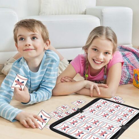 720 جيبًا مع حافظة بطاقات التداول، 9 جيوب حامل بطاقات بيسبول واقي ألبوم، أغلفة بيني لبطاقات التداول مناسبة للرياضة والالعاب، حامل بطاقات قياسي للأطفال (بيسبول) in Kuwait