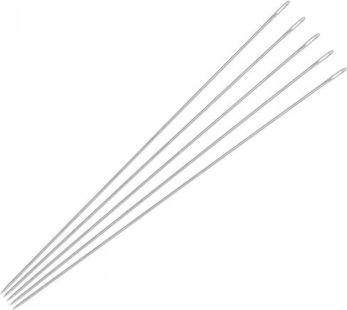 uxcell Beading Needles Fine Thin Long Straight Sewing Embroidery Threads Stainless Steel 4.72 Inch 0.03 Inch Wire Diameter 50Pcs in Kuwait