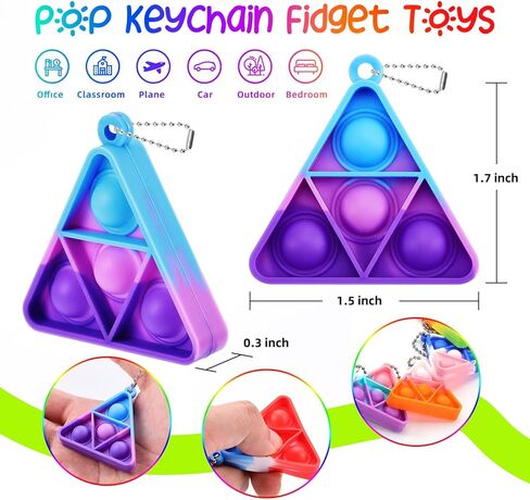مجموعة من 32 قطعة من العاب فيدجيت للاطفال من دودولول، سلسلة مفاتيح صغيرة الحجم لحفلات اعياد الميلاد للاطفال بعمر 4-8 و8-12 سنة، جوائز للصف الدراسي in Kuwait