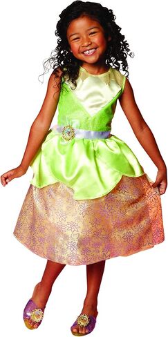 Disney Princess Tiana Dress Costume for Girls, Perfect for Party, Halloween Or Pretend Play Dress Up, 4-6X in Saudi Arabia