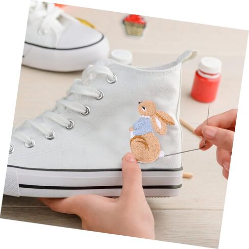 INOOMP 5pcs Patch Bunny Craft for Easter or Applique Lovely Jackets Clothing Ironing Creative Mens Sewing Appliques Iron- Unique Sew Iron Bags Accessories Embroidery Dress Rabbit Toddler in Saudi Arabia