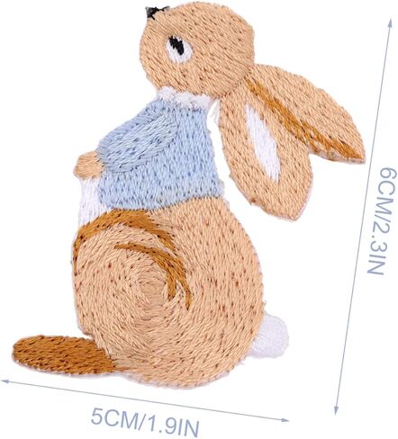 INOOMP 5pcs Patch Bunny Craft for Easter or Applique Lovely Jackets Clothing Ironing Creative Mens Sewing Appliques Iron- Unique Sew Iron Bags Accessories Embroidery Dress Rabbit Toddler in Saudi Arabia