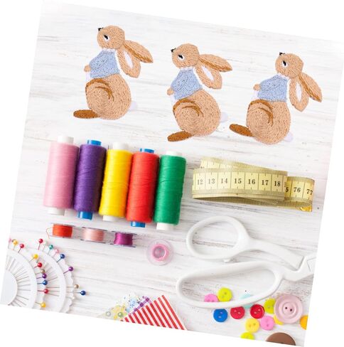 INOOMP 5pcs Patch Bunny Craft for Easter or Applique Lovely Jackets Clothing Ironing Creative Mens Sewing Appliques Iron- Unique Sew Iron Bags Accessories Embroidery Dress Rabbit Toddler in Saudi Arabia