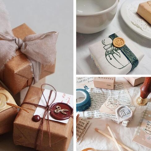 SUPERDANT 0.98" Wax Seal Stamp Happy Birthday Fireworks Bunting Pattern Wax Sealing Stamp Brass Head Stamp with Wooden Handle for Envelopes Card Birthday Invitation Gifts Packing in Saudi Arabia