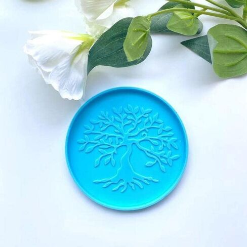2 PCs Coaster Resin Mold JCEGZITL Mandala and Sunflower Coaster Molds Silicone Epoxy Casting Mold for Making Coaster Cups Mats DIY Art Craft in Saudi Arabia