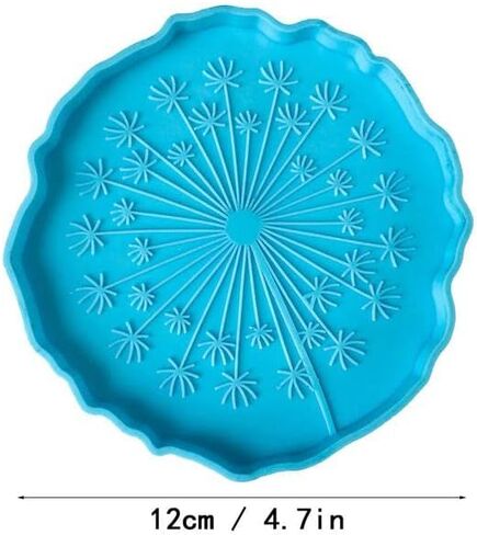 2 PCs Coaster Resin Mold JCEGZITL Mandala and Sunflower Coaster Molds Silicone Epoxy Casting Mold for Making Coaster Cups Mats DIY Art Craft in Saudi Arabia