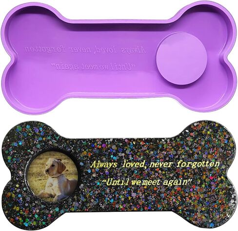 قوالب سيليكون لشاهد القبر التذكاري للكلاب، قوالب راتنج ايبوكسي، قوالب راتنج سيليكون لصب اشكال عظام الكلب، قوالب بارا الراتنج التي تصنعها بنفسك كاطار صور وحامل شموع in Kuwait