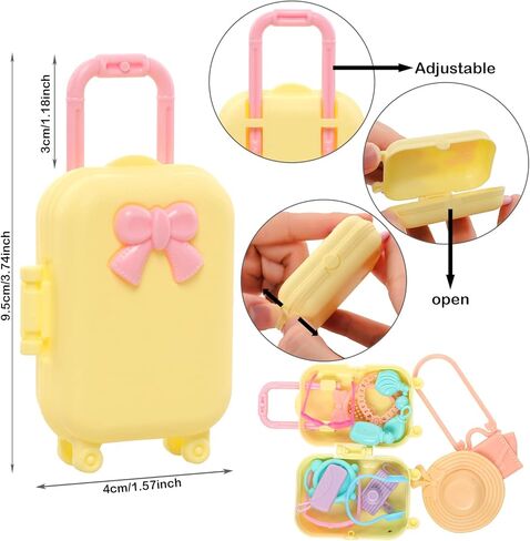 Mini 5.3 inch Doll Clothes and Accessories 6 Beach Swimsuits 3 Dresses with 2 Swimming Rings 2 Drinks 2 Hats 2 Glasses 2 Shoes in Kuwait