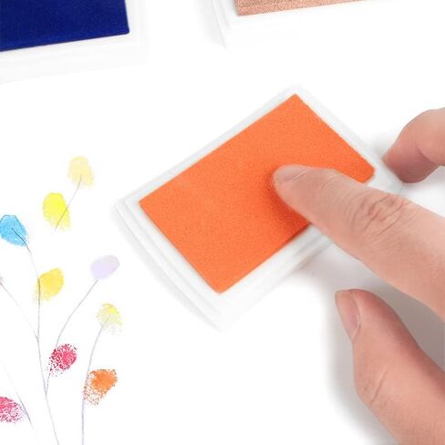 Veltec 15 Colors Craft Ink Pads DIY for Stamps, Papers and Wood Projects (Pack of 15) in Saudi Arabia