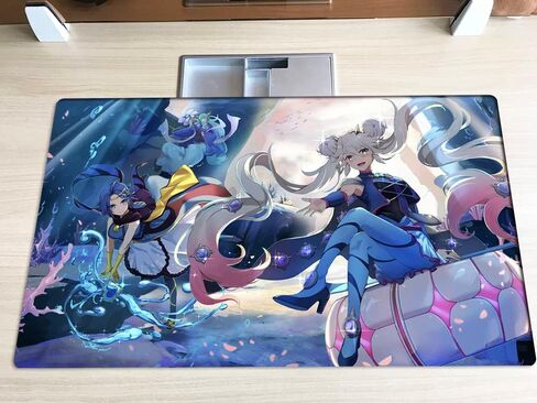 New Mlikemat Duel Playmat Marincess TCG CCG Trading Card Game Mat with Zones + Free Bag (ZD039-557-A-with Zones) in Saudi Arabia