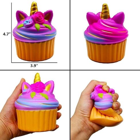 6 قطع من ألعاب السكويشيز من كوريلاف، مجموعة إسفنجية كبيرة الحجم بطيئة الارتفاع، كب كيك، كعكة يونيكورن، دونات، قطة للأطفال هدية تخزين، هدايا الحفلات، صندوق كنز جائزة الفصل الدراسي in Kuwait