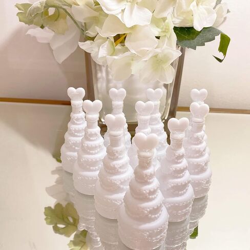 GIFTEXPRESS 48 pcs 3" Wedding Bubble Wands White Cake Shaped Bubble Wands, Party Favors for Wedding Supplies, Valentine's Day, Anniversary Celebrations in Saudi Arabia