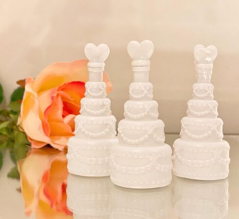 GIFTEXPRESS 48 pcs 3" Wedding Bubble Wands White Cake Shaped Bubble Wands, Party Favors for Wedding Supplies, Valentine's Day, Anniversary Celebrations in Saudi Arabia