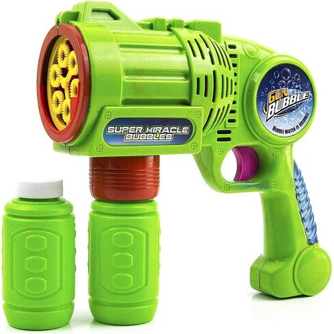 Toysery Bubble Gun Bubble Blower for Kids, Non-Toxic Handheld Bubble Machine with Leak-Resistant Design. Easy Refill Bubble Included in Kuwait