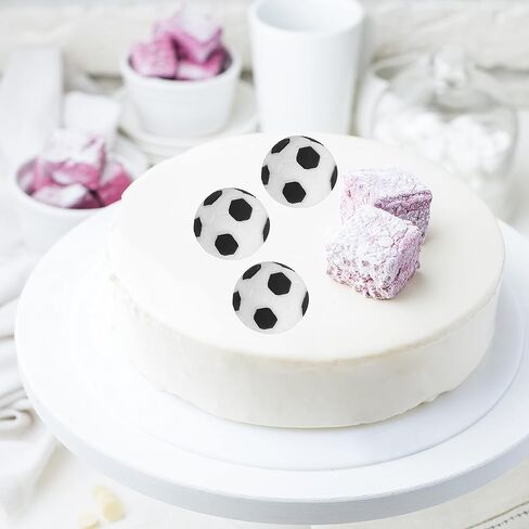 ONNPNN قطعتين من قالب السيليكون لكرة القدم، قوالب الشوكولاتة على شكل كرة القدم، أدوات تزيين الكيك على شكل كرة القدم DIY، قوالب شموع الصابون اللطيفة، لتزيين حلوى الفوندان والإيبوكسي هدية حفلة عيد الميلاد in Kuwait