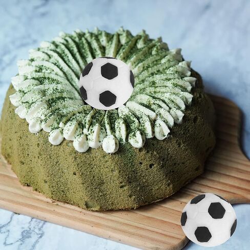 ONNPNN قطعتين من قالب السيليكون لكرة القدم، قوالب الشوكولاتة على شكل كرة القدم، أدوات تزيين الكيك على شكل كرة القدم DIY، قوالب شموع الصابون اللطيفة، لتزيين حلوى الفوندان والإيبوكسي هدية حفلة عيد الميلاد in Kuwait