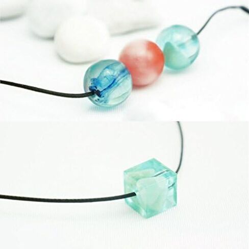 Ball Square Cube beads casting mold resin mold for beads making silicone mould (2pcs without hole) in Kuwait