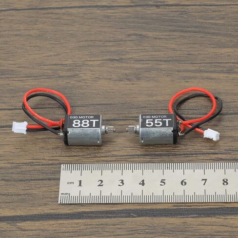 RCAWD 030 Brushed 55T(Turns) Motor and 88T with 11T(Teeth) Steel Pinion Gear for 1/24 Axial Scx24 Deadbolt Chevrolet Wrangler Gladiator Bronco Parts in Saudi Arabia