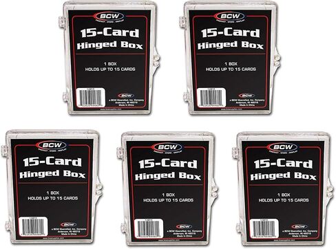 BCW 15 Card Hinged Box - 5 ct in Saudi Arabia