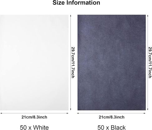 105 Pcs Carbon Transfer Paper 11.7 x 8.3 Inch Tracing Paper Carbon Graphite Copy Paper with Embossing Stylus Tracing Stylus Dotting Tools for Cloth Paper Wood (Black, Blue, White, Green, Red, Yellow) in Saudi Arabia