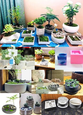 Tree Stump Flower Pot Silicone Mold Concrete Clay Succulent Planter Mold Vase Candle Holder Handmade Soap Craft Resin Tool in Saudi Arabia
