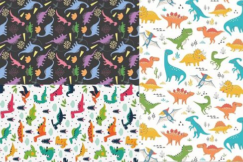 u'cover لطيف ديناصور عيد ميلاد ورق التغليف للبنين بنات أطفال استحمام الطفل 3 أنماط الكرتون الحيوان الوحش هدية ورق التغليف لفة لعطلة الذكرى السنوية التخرج (3 ROLL-44.4 قدم مربع.ttl in Kuwait