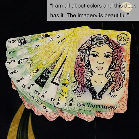 بطاقات mrdiyshisha Modern Sibyl Lenormand Oracle، مجموعة مكونة من 36 بطاقة مرسومة يدويًا بواسطة الفنانين in Kuwait