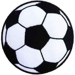 Soccer Ball Embroidered Iron On Patch Applique Football Sport Jean Cap Uniform Logo