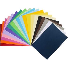 UPlama Double Sided Lightweight Construction Paper, Neon Colored Paper Pads Multicolored Construction Paper Craft Paper, Printing Paper And Copy Paper, 70GSM A4 20 Assorted Colors,8" x 11", 200 Sheets