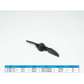 Viloga RC Folding Propeller 9×5 inch w/Spinner Size D38×H35mm, and Motor Shaft Diameter φ4.0 with Nylon Plastic Spinner for RC Plane Drone Remote Control Airplane (9×5, Shaft φ4.0)