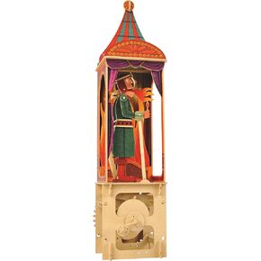 Acrobat Wood Gear Toy w/Hand Crank, Printed Wood Pieces & Instructions - Sustainable Automata Wood Toys