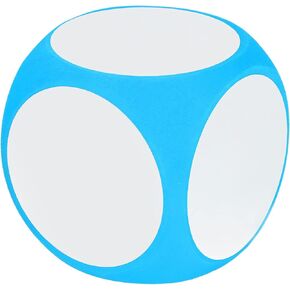 Alomejor Dry Erase Dice Cubic, Portable Cleanable Write On Wipe Off Dice for Kids Teaching