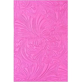 Sizzix 3-D Textured Impressions Embossing Folder Abstract Flowers, 665598, Multicolor