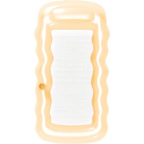 FUNBOY Giant Inflatable Luxury Clear Pink Mesh Lounger Water Hammock Pool Float, Perfect for a Summer Pool Party