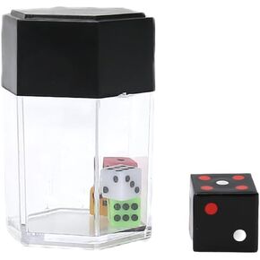 MOMOMAGE Dice Bomb Magic Tricks Explode Explosion Dice Magic Props for Magicians Close up Street Illusions Gimmicks Mentalism Novelty Funny Toy (Black)